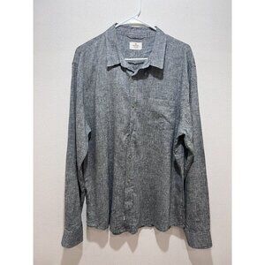 Marine Layer Men’s Button Up Casual Shirt Gray Size Large